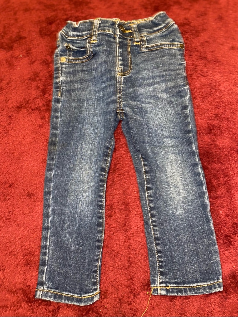 Toddler Boys 2T - The Children's Place Dark Blue Stretch Skinny Jeans - Used